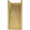 Ekena Millwork 10"W x 10"D x 20"H Wide Helena Rough Cedar Woodgrain TimberThane Corbel, Primed Tan CORUR10X10X20HELRCPR - alternate 2